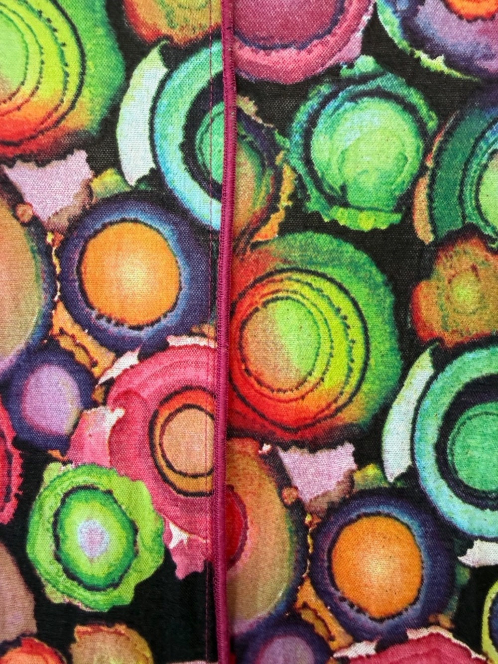 Pure Essence Colourful Abstract Dress XL Made in Canada Artsy Boutique Style - Picture 6 of 8